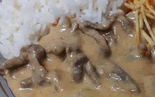 Strogonoff sem creme de leite