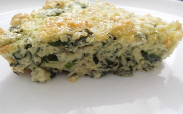 Souflé delicioso de espinafre sucesso garantido