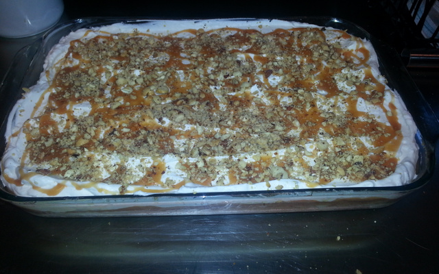 Sobremesa de maçã caramelada