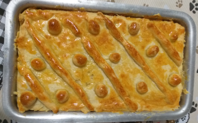 Torta especial de frango e iogurte natural