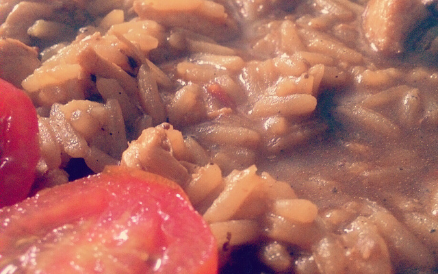 Risoto Frango com Requeijão
