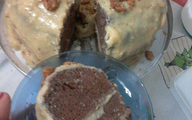Torta de chocolate com castanha-do-pará