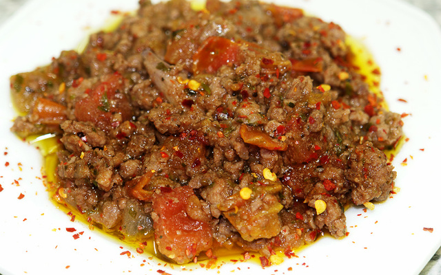 Carne moída a putanesca