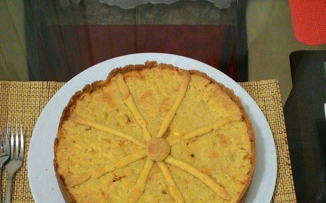 Empadão de frango com palmito