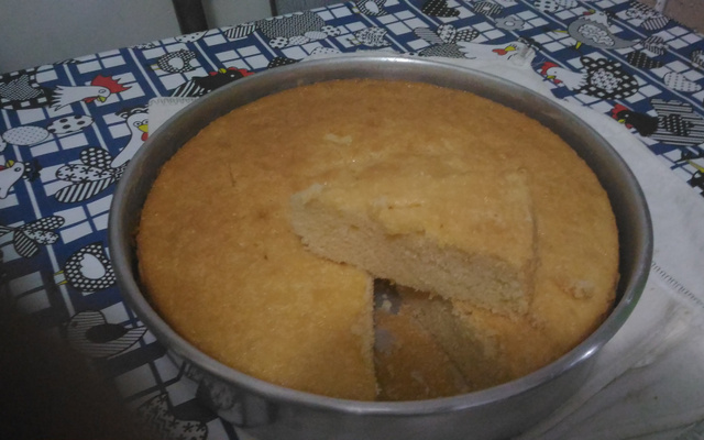 Bolo flor de laranja