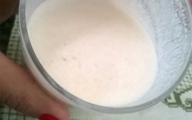 Vitamina cremosa de banana