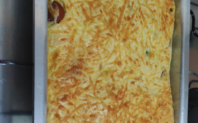 Torta rápida de salsicha