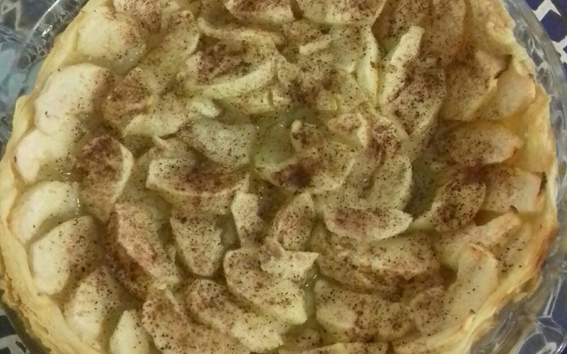Torta de maçã com massa folhada