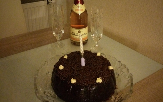 Bolo de chocolate molhadinho