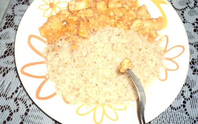 Estrogonofe leve de frango