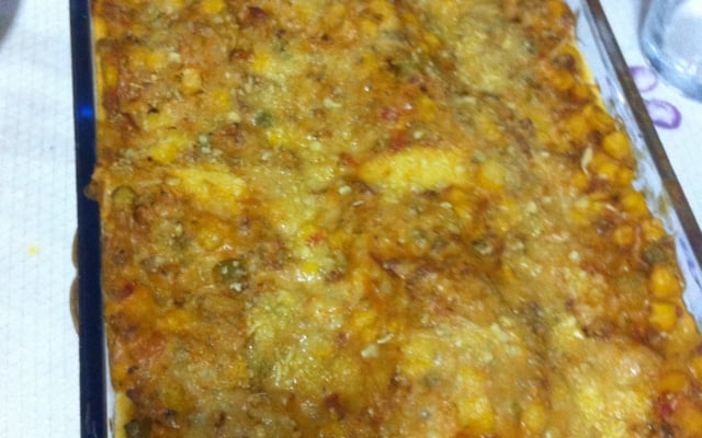 Lasanha sem presunto e queijo