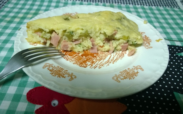 Torta de vagem/presunto e queijo do Lúcio Cezar