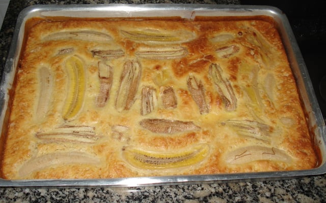 Cuca cremosa de banana