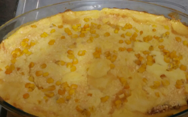 Frango com creme de milho