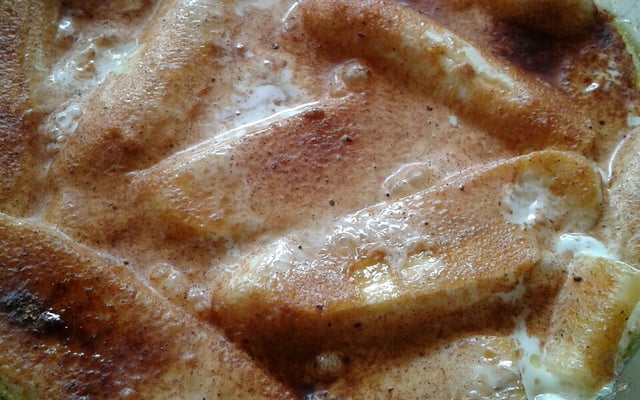 Sobremesa fácil de banana