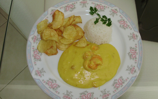 Bobó de camarão com batata baroa