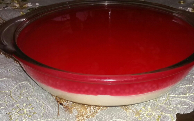 Sagu com creme maravilhoso