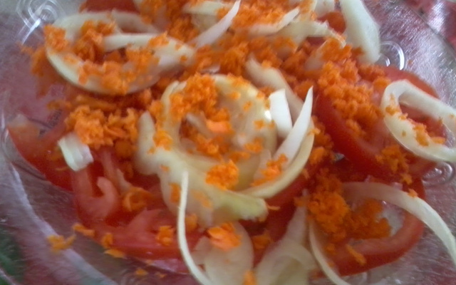 Salada com cenoura