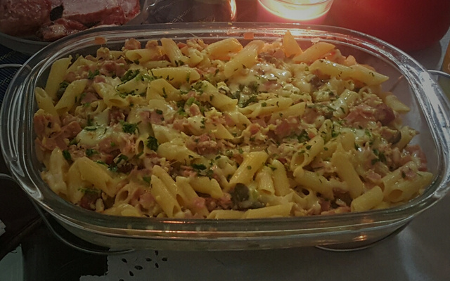 Macarrão à carbonara especial