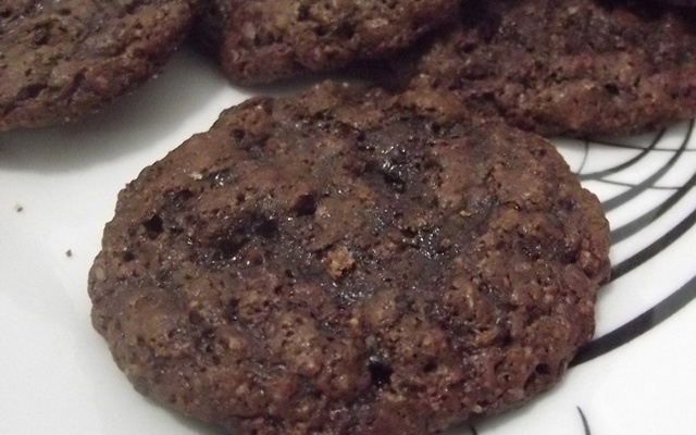 Biscoito de chocolate e aveia