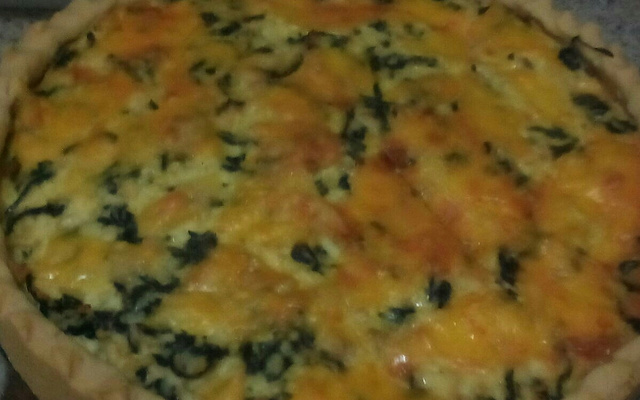 Quiche de ricota com espinafre
