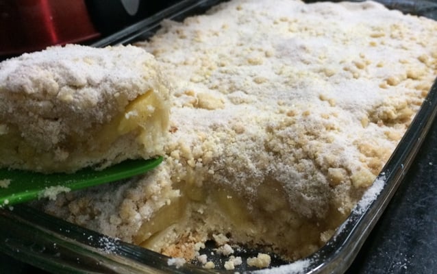 Torta de maçã crocante