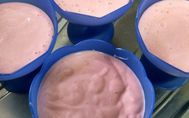 Mousse de leite em pó