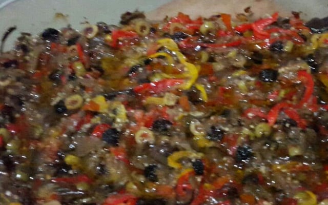 Berinjela em conserva para petisco