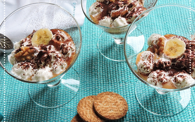 Sobremesa de banana, aveia e mel da ABIMAPI