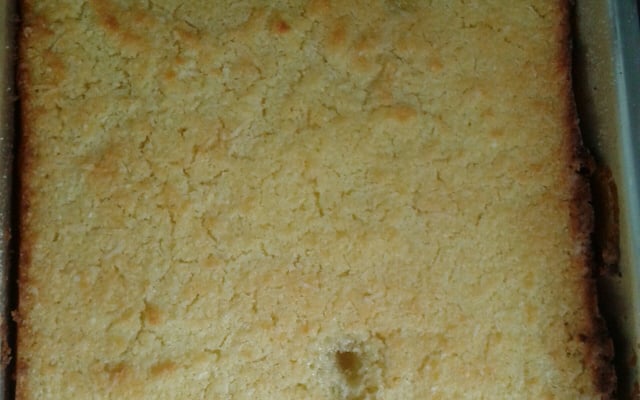 Bolo de aipim feito no liquidificador