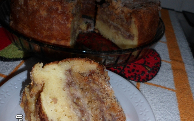 Bolo farofa de banana