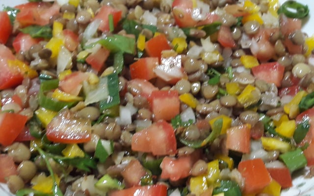 Salada de lentilha