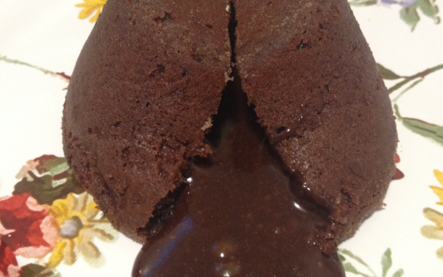 Petit gâteau de creme de avelã perfeito