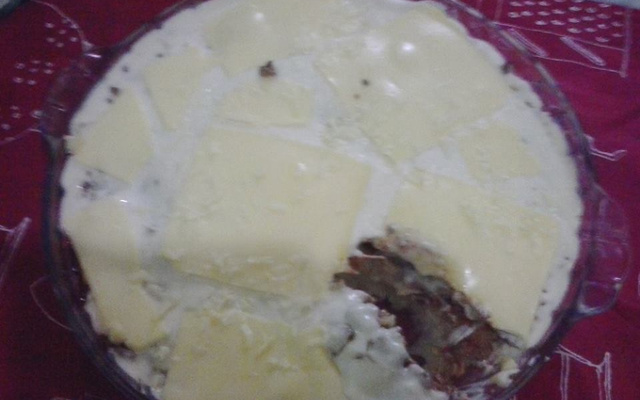 Purê de batata com carne moída