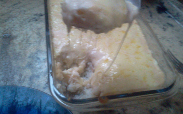 Arroz de forno ao molho branco