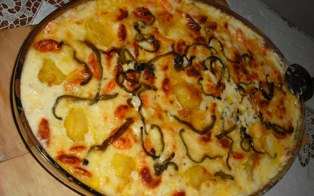 Camarão ao 5 queijos