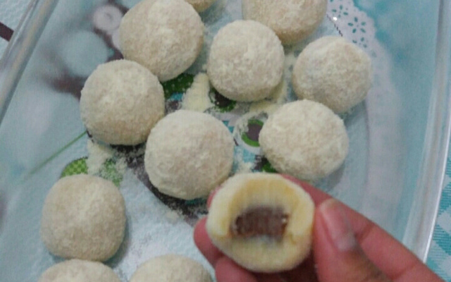 Brigadeiro de leite em pó com creme de avelã