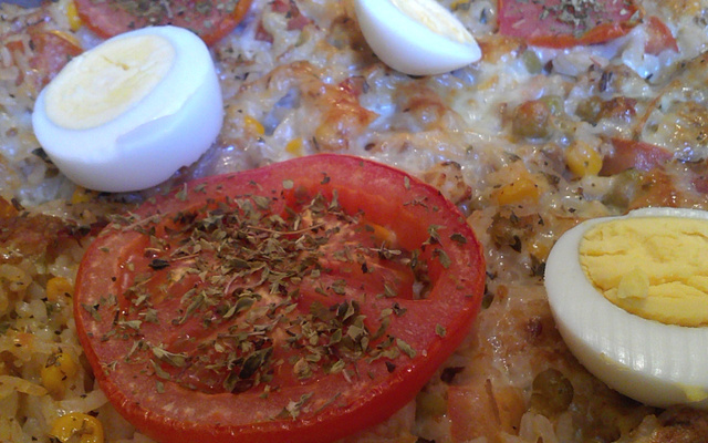 Arroz de forno prático da Bruninha