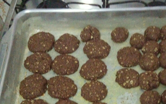 Biscoitos de aveia e chocolate