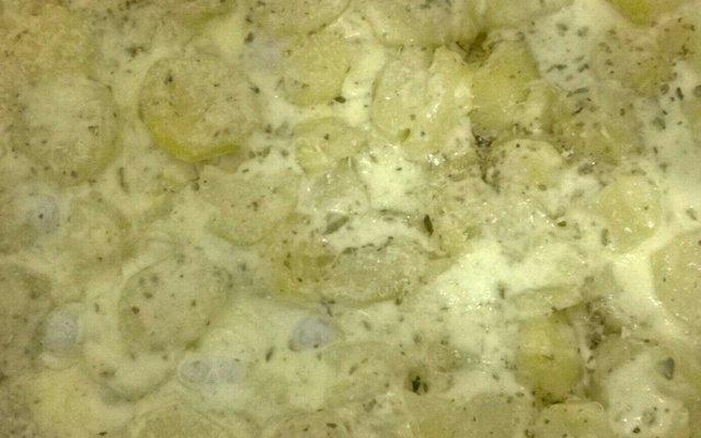 Batata Gratinada com Requeijão