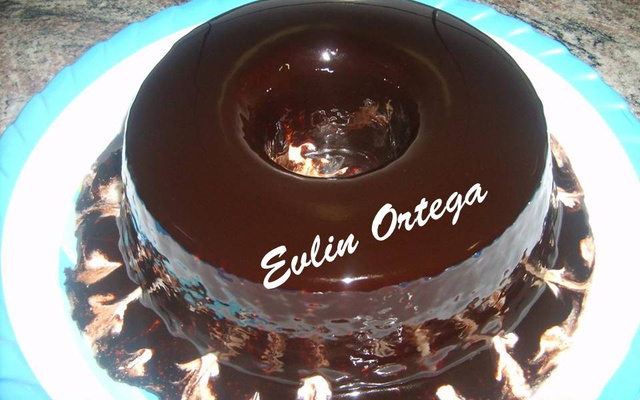 Pudim gelado tipo sorvete