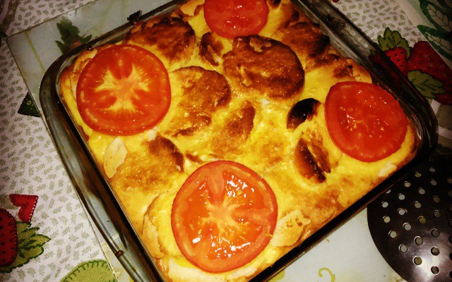 Torta salgada de pão duro