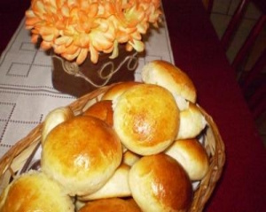 Pão de batata para o lanche das amigas