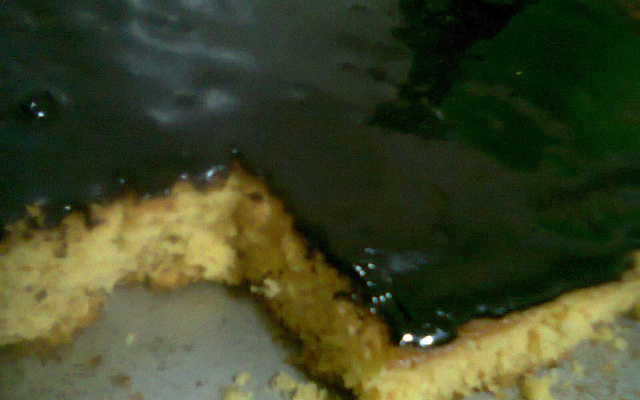 Bolo de farinha de milho e chocolate