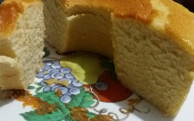 Bolo de farinha de trigo tradicional