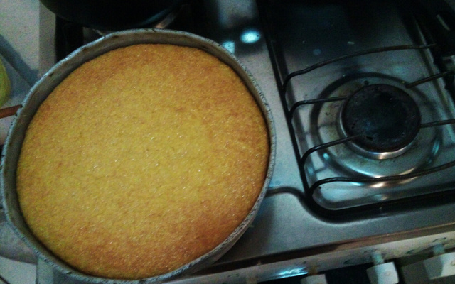 Bolo de milho no liquidificador
