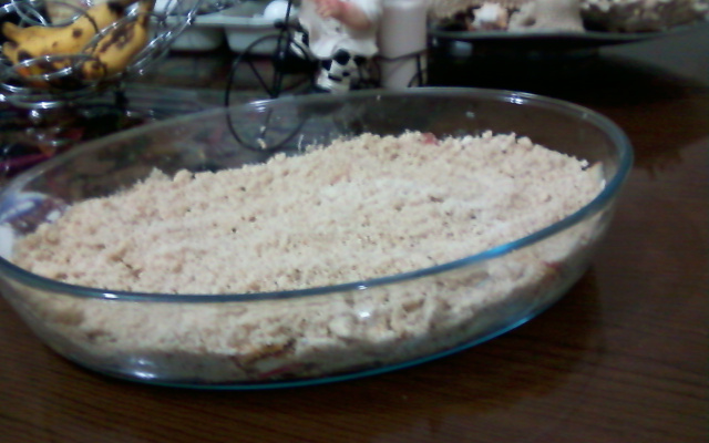 Doce de maçã crocante (acompanhamento sorvete de creme)