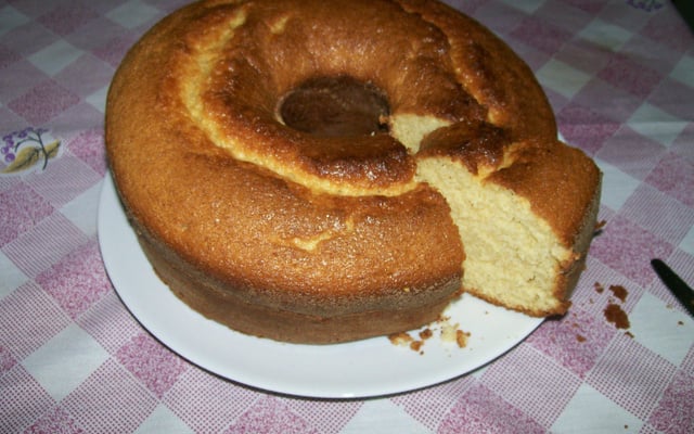 Bolo de creme de milho
