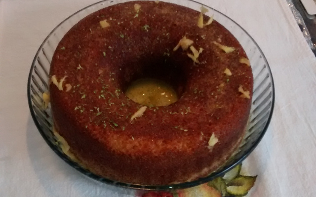 Bolo de laranja com gengibre