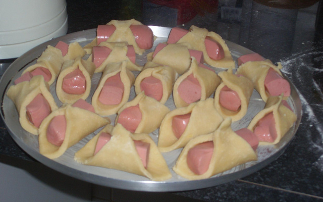 Salgadinho de salsicha